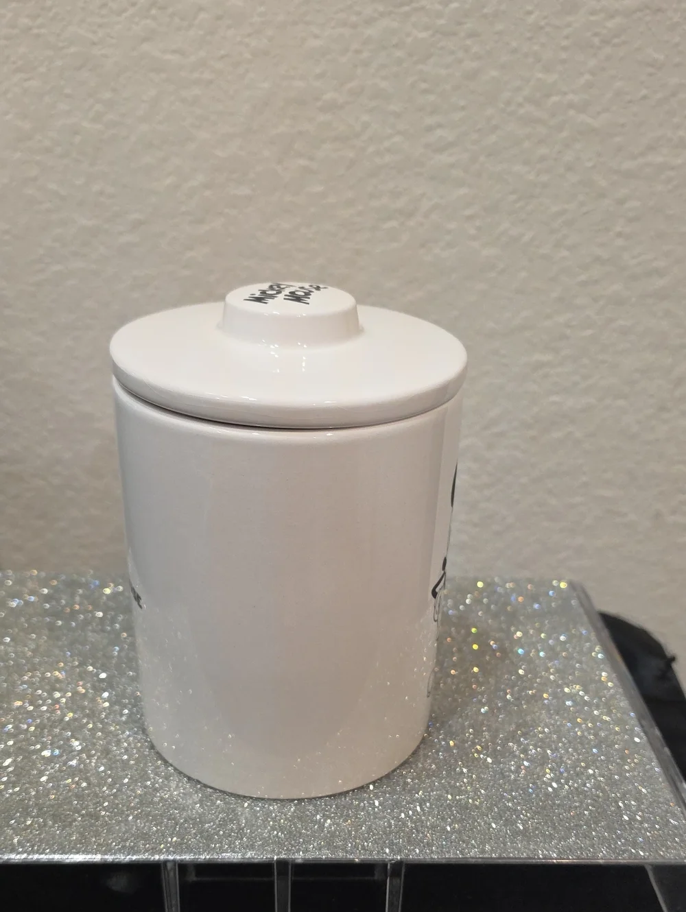 Disney Mickey Mouse Ceramic Canister w/ Lid